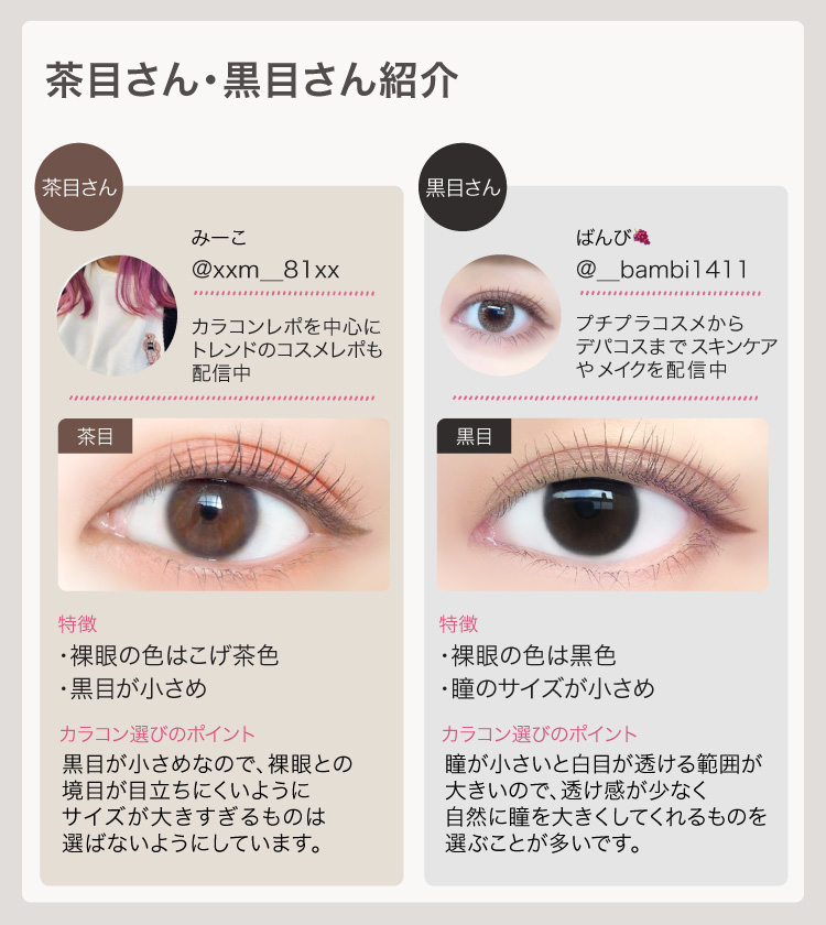 茶目さん・黒目さん紹介